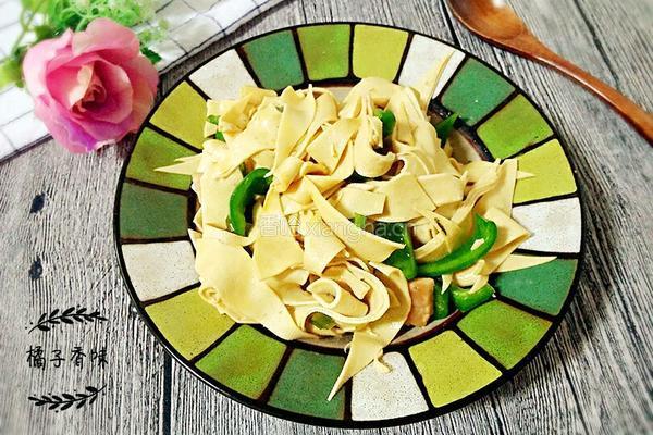 青椒干豆腐的做法图解9