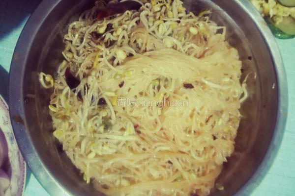 凉拌豆芽粉丝的做法图解7