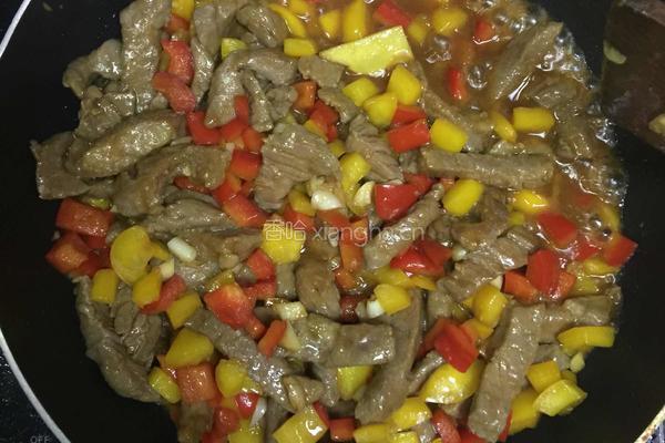 彩椒炒牛肉的做法图解9