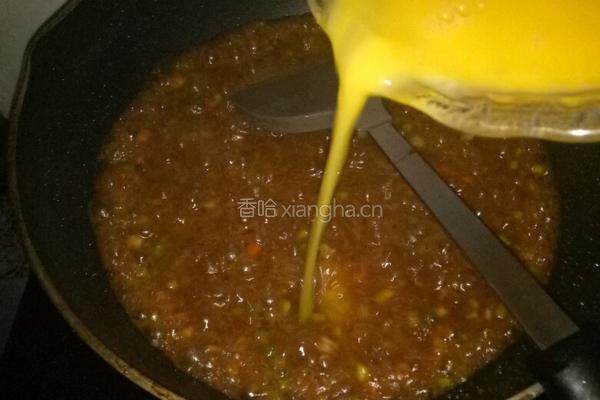 蒜台打卤面的做法图解7