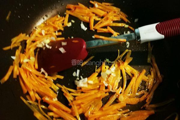 炒胡萝卜的做法图解5