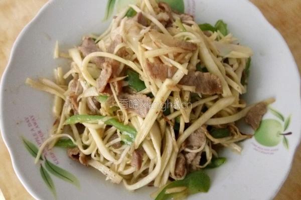 高笋炒肉的做法图解6
