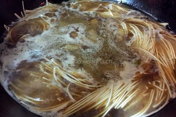 青菜肉丝面的做法图解4