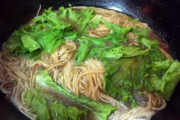 青菜肉丝面的做法图解5