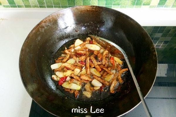 蒜薹炒肉丝的做法图解5