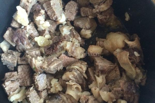 干豆角炖牛肉的做法图解5