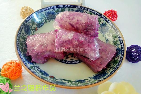 紫薯西米卷的做法图解9
