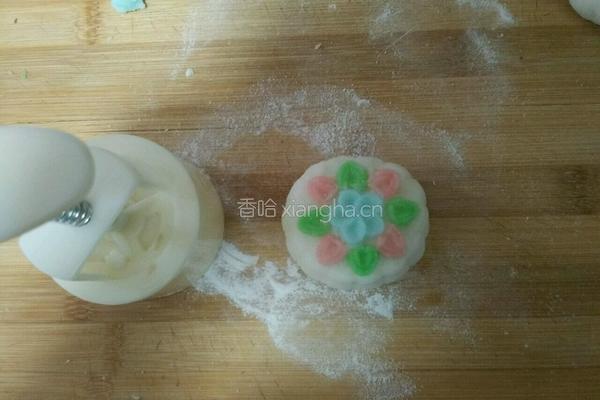 彩色冰皮月饼的做法图解9
