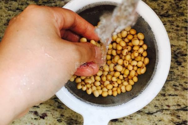 黄豆原味豆浆的做法图解3