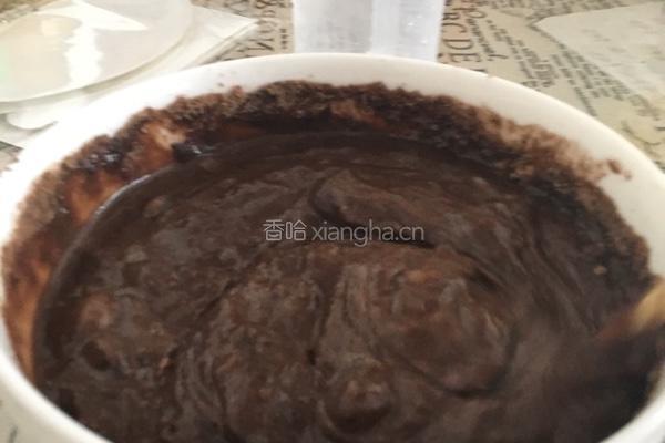 微波炉巧克力蛋糕的做法图解7