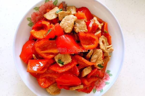 红椒炒肉的做法图解6