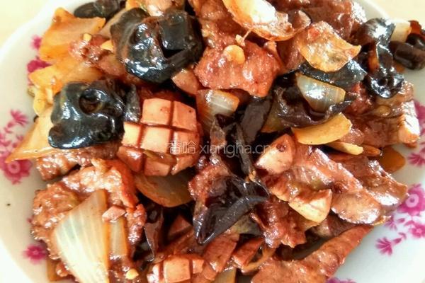 家常瘦肉炒腰花的做法图解6