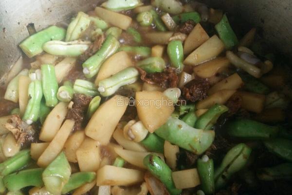 豆角焖面的做法图解6