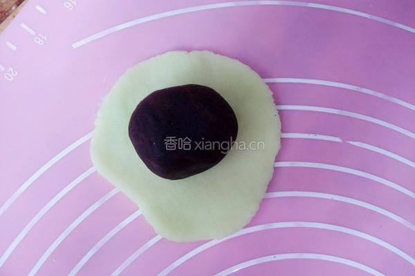 果味豆沙馅冰皮月饼的做法图解8