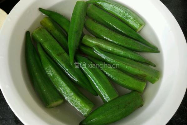 香辣秋葵的做法图解3