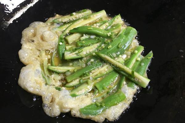 秋葵炒鸡蛋的做法图解9