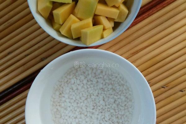 南瓜米糊的做法图解1