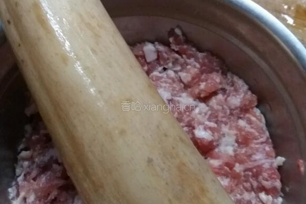 莲藕塞肉的做法图解2
