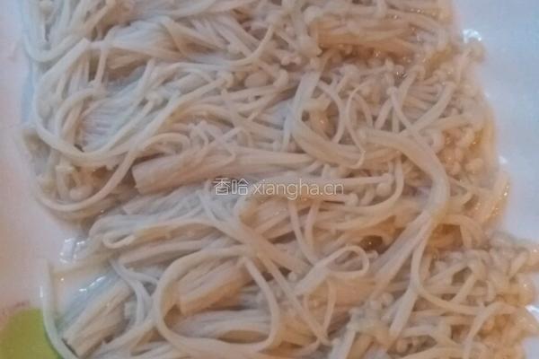肉末金针菇的做法图解2