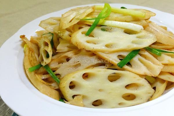 炒莲藕的做法图解8