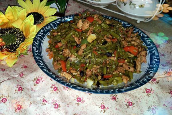 酸豆角炒肉丝的做法图解5