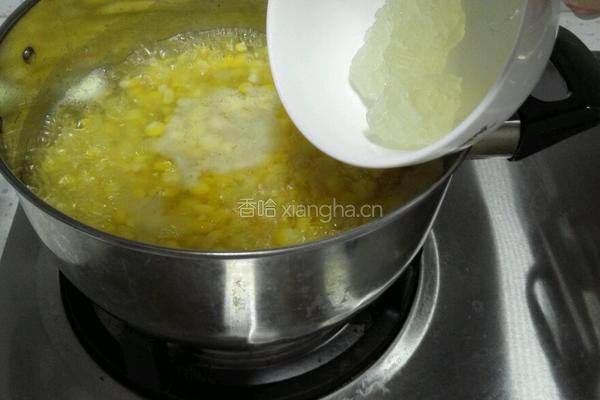 玉米羹的做法图解4