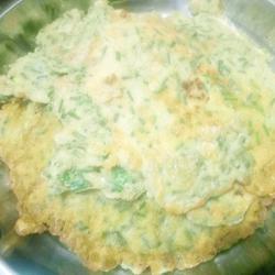 韭苔鸡蛋饼的做法[图]