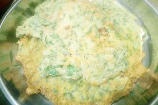 韭苔鸡蛋饼