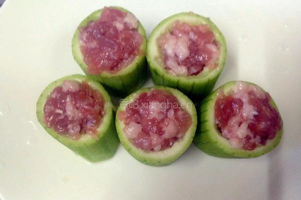 丝瓜塞肉的做法图解4