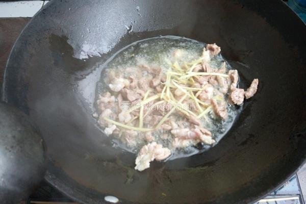 豇豆炒肉的做法图解3