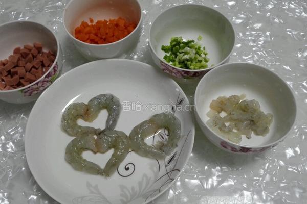 鲜虾粥的做法图解2