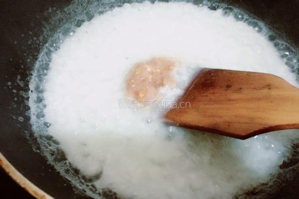 青菜瘦肉粥的做法图解4