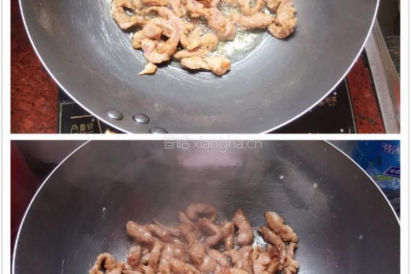 西芹炒肉的做法图解5