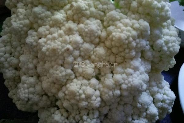 蒜片炒花菜的做法图解1