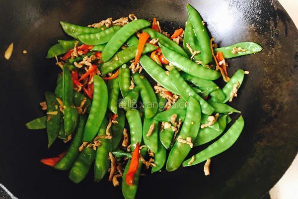 荷兰豆炒肉的做法图解8