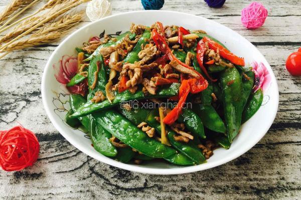 荷兰豆炒肉的做法图解9