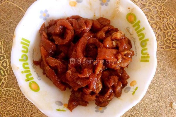 肉丝豇豆角的做法图解3