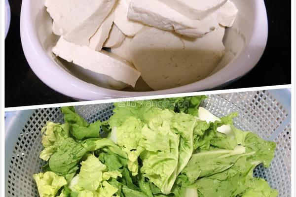 白菜豆腐汤的做法图解2