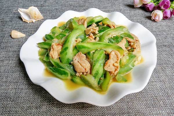 丝瓜炒肉的做法图解7