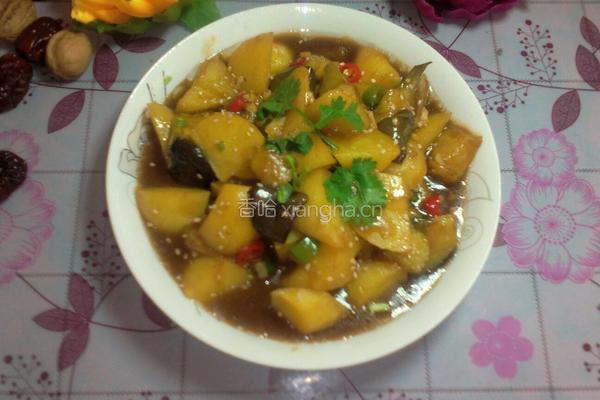 土豆炖圆茄子的做法图解11