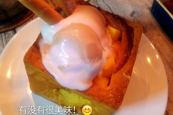 芒果冰激凌土司盒的做法图解7