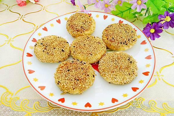 黑糖黑芝麻馅烧饼的做法图解12