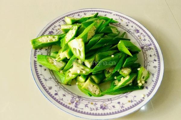 红椒炒秋葵的做法图解6