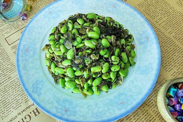 黄豆炒咸菜