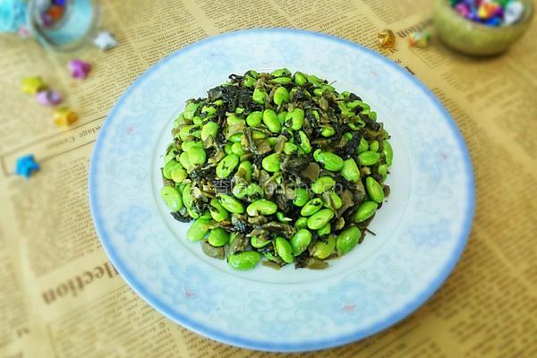 黄豆炒咸菜的做法图解9
