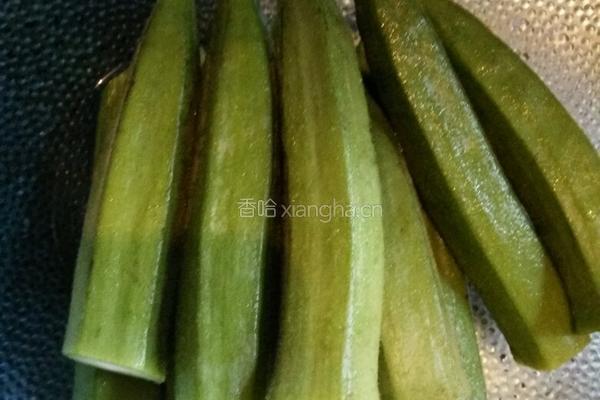 （老干妈）凉拌秋葵的做法图解2