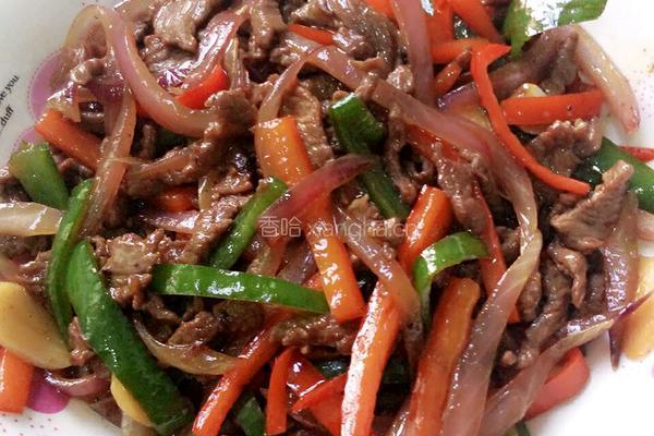 双椒牛肉丝的做法图解6