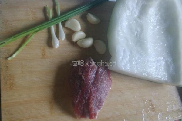 冬瓜炒肉的做法图解1