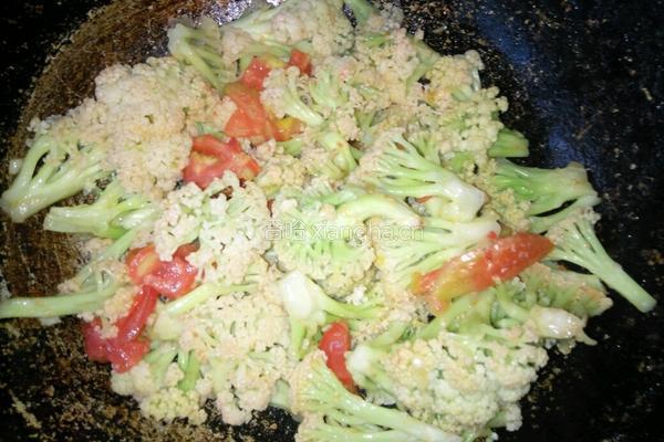 番茄菜花的做法图解6