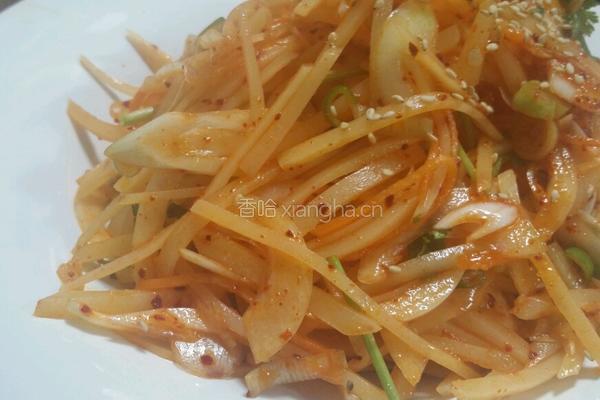 炝拌土豆洋葱丝的做法图解9